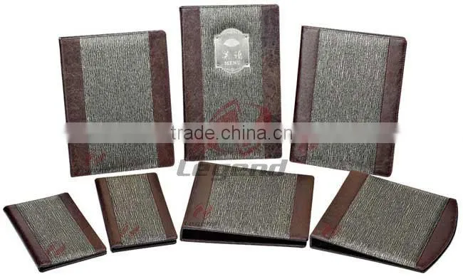 China wholesale leather menu cover,menu folder