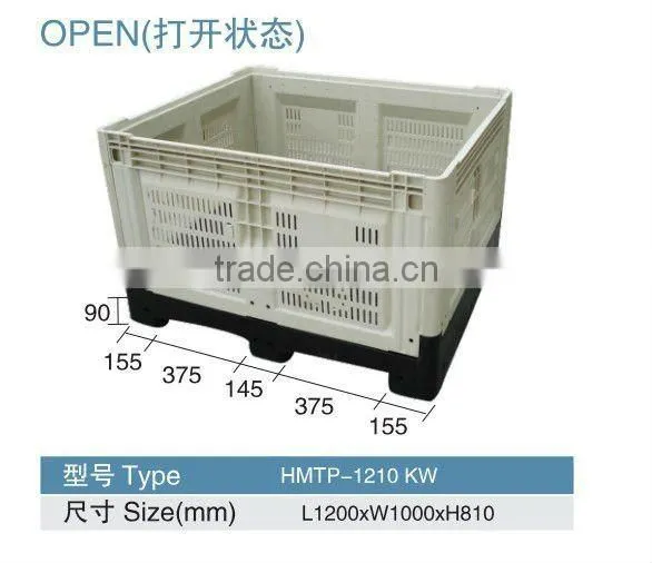 Warehouse Logistic Plastic Pallet Box Container