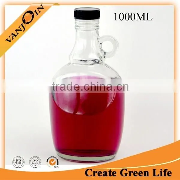 Fancy Glass Jug With Handle For Wine