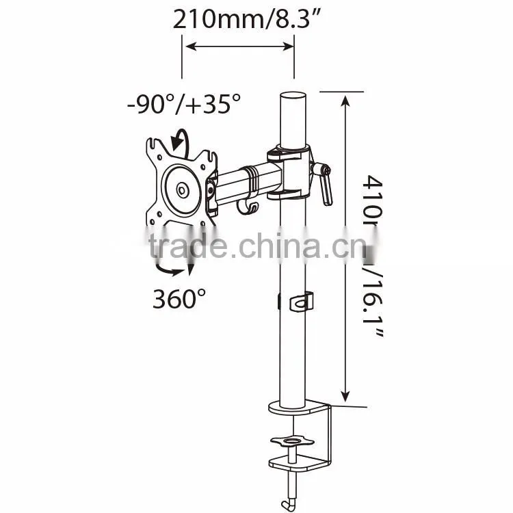 New flexible LCD mount monitor arm