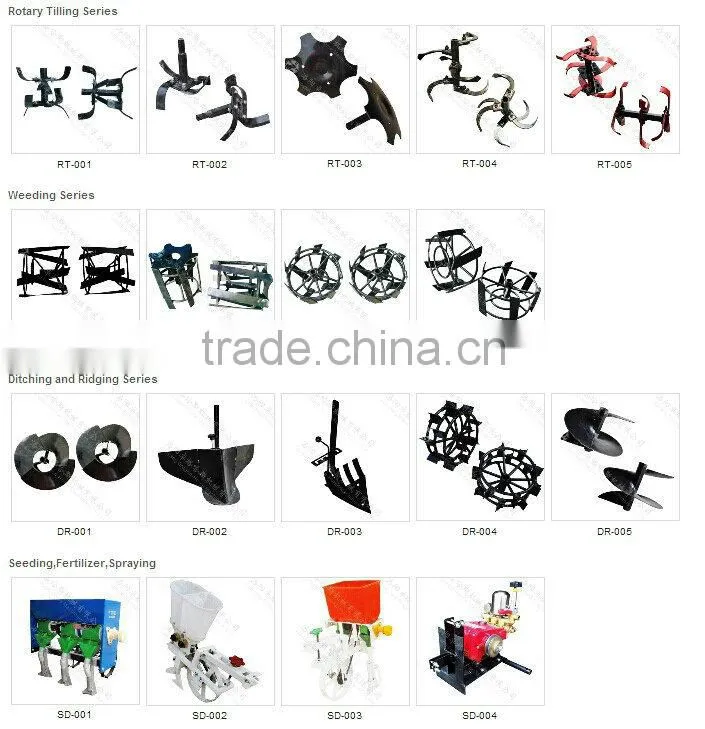 2WD 7hp gasoline tractor disc plow for sale small tractor