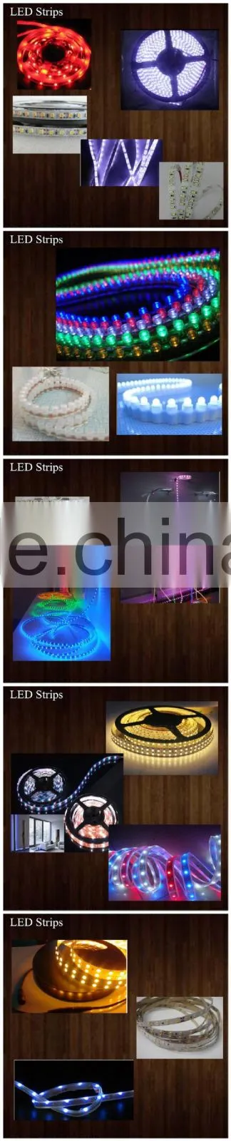 CE RoHS (XC-3MM-24CM24LED/M) indoor/Outdoor soft/flexible and hard/rigid LED strips Lights display