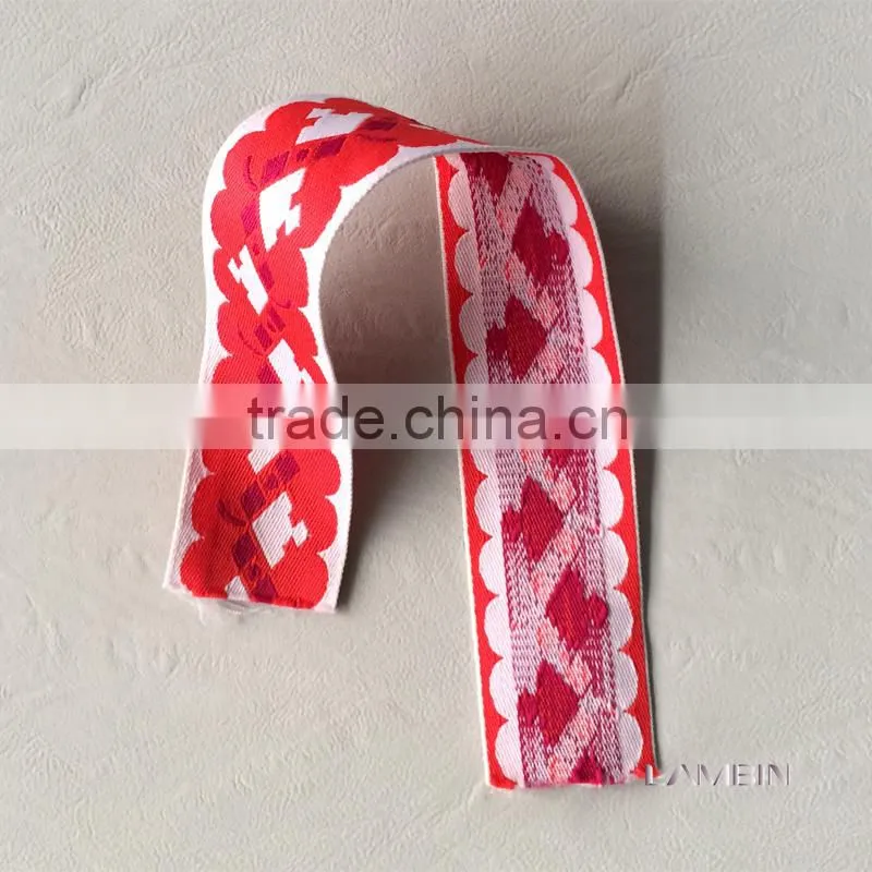 Custom garment jacquard webbing woven tape belt