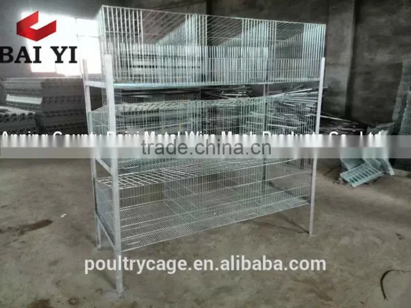 BAIYI Cheap Low Carbon Steel Wire Cage for Rabbit