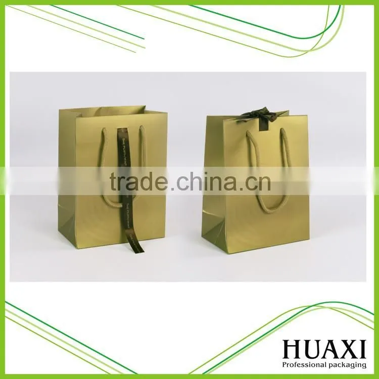 2016 High Quality Recyclable Custom Printed Kraft Paper Bags