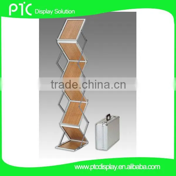 Wood magazine stand