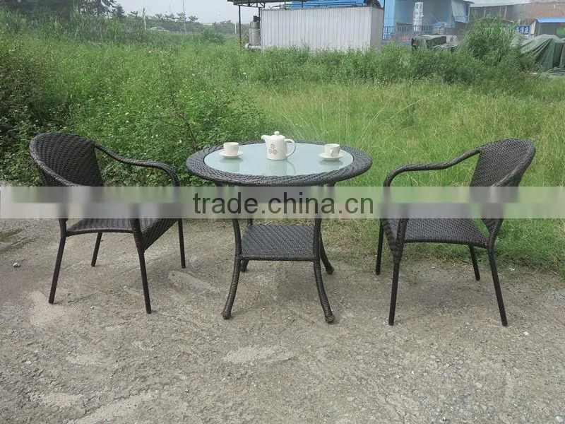 2014 New outdoor weave furniture dining set ,coffee set