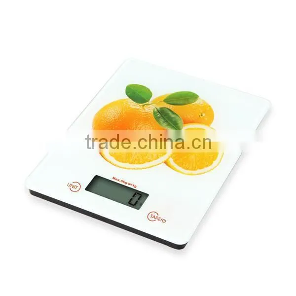hot selling kitchen food scale surface printing customizable 5kg/1g VKS303-07
