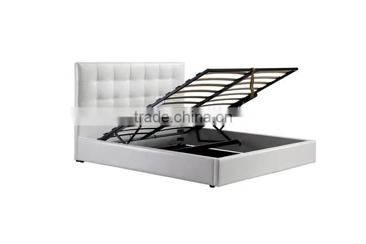 Home Furniture Prado Gas Lift Ottoman faux leather Storage Bed