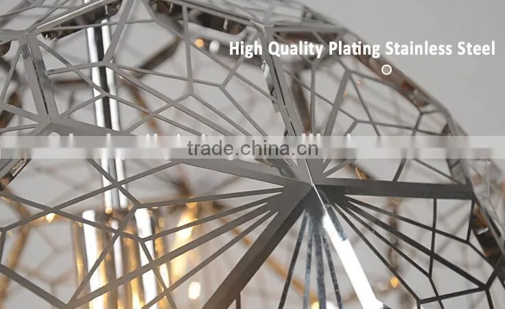 Unique Design Decorative Pendent Light Stainless steel Ball Pendent Lamp