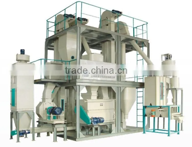High quality low price 1-2 tph animal feed mobile pellet plant