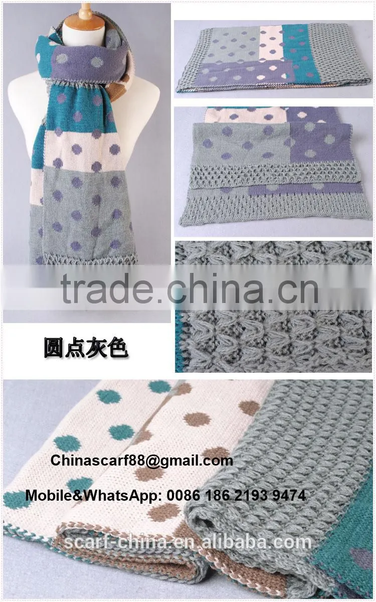 Dot stitching scarves wholesale
