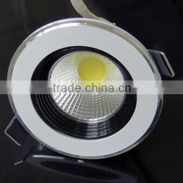 Epistar / Bridgelux 3w waterproof recessed COB led ceiling down light WARM WHITE