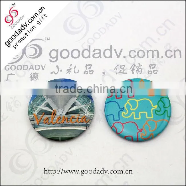 Advertising oem logo printed beautiful compact tin mirrors