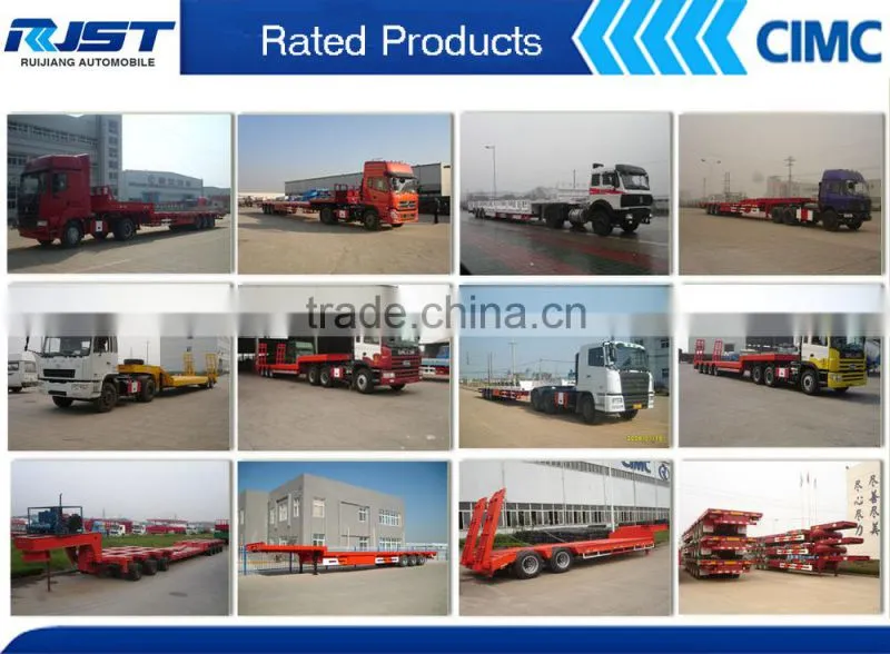 20FT tri axle skeletal semi trailer/three axle semi trailer