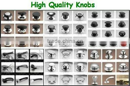 tempered glass pot lid with knobs