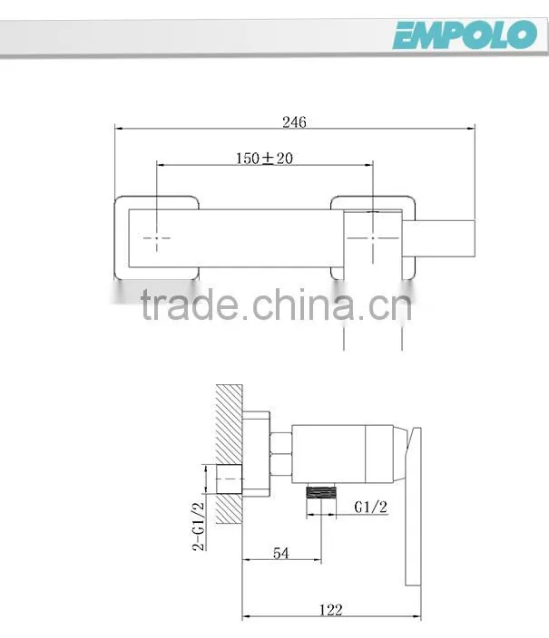 Italian Style Chrome Plated Hot and Cold Tub Faucet 35 4101
