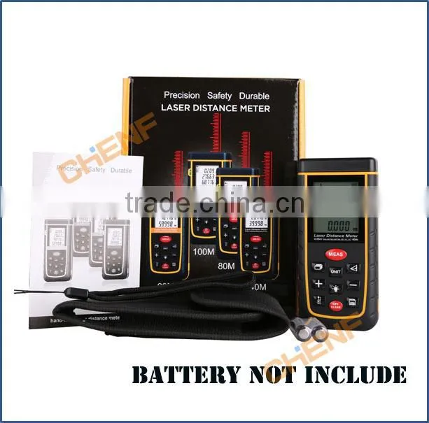 New Arrival 40m Laser distance meter Rangefinder Rang finder Bubble level Tape measure m/ft/in Area/volume Tool