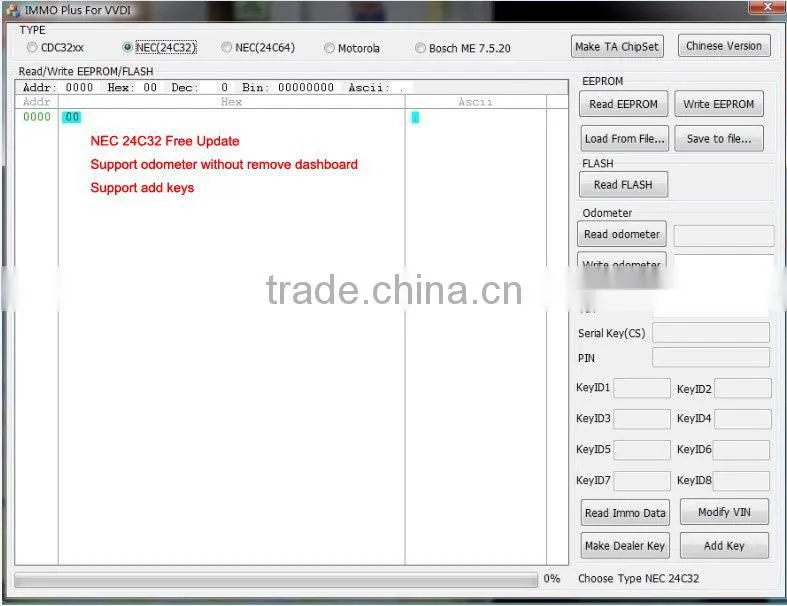 Latest VVDI V3.5.2 Vehicle Diagnostic Interface Update Online and Open Read Pin/CS / MAC Free