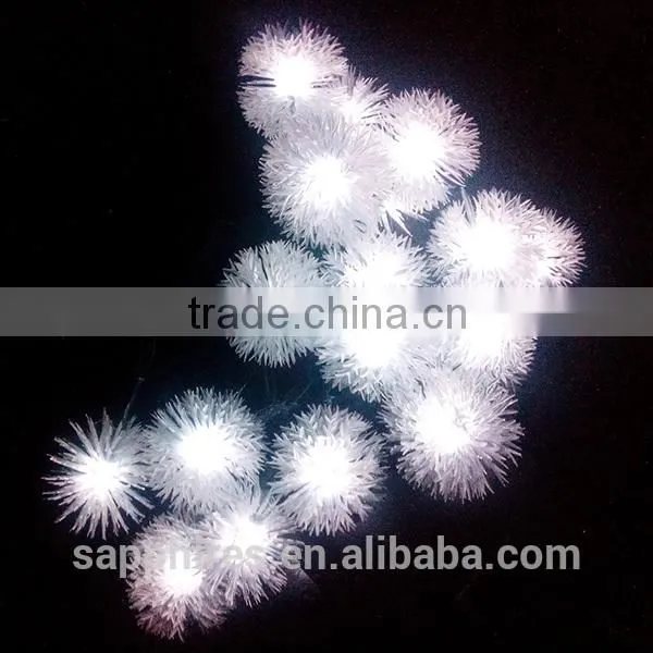 20L white led outdoor decorating lights, with snow shape led string lights