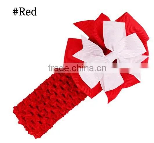 Kids Chiffon Flower Headband Children Accessories Baby Widen Headwear Hair band