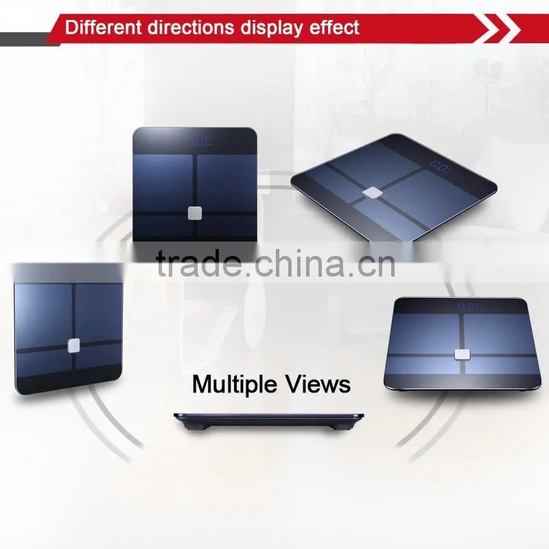 Bluetooth weighing scale digital body fat scale with CE