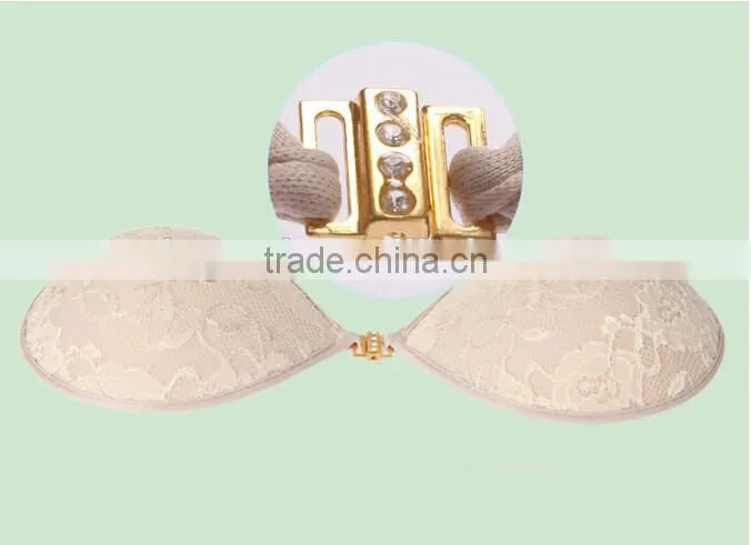 new design lace silicone invisible backless and strapless bra