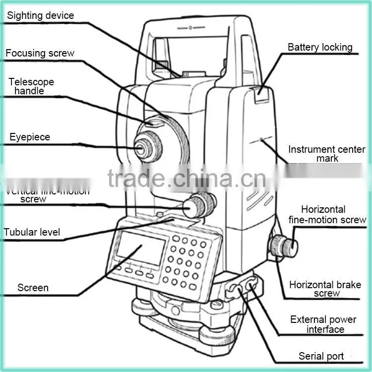 New condition land survey total station with high accuracy