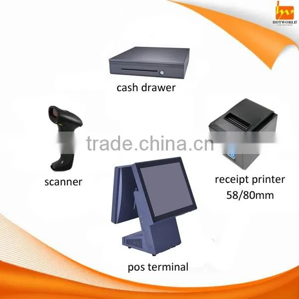 for payment terminal All in One dual Touch Screen POS System Terminal