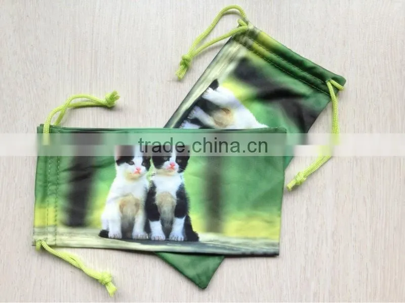 Photo printing microfiber eyeglasses bag/pouch