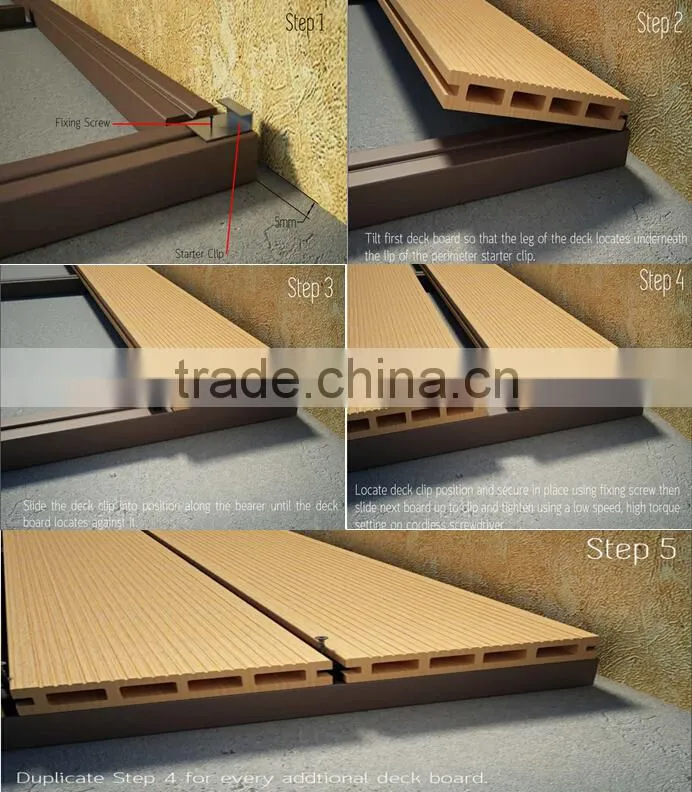 tiles for pools prices 140*23*2200mm wave board high density wpc composite wood deck covering