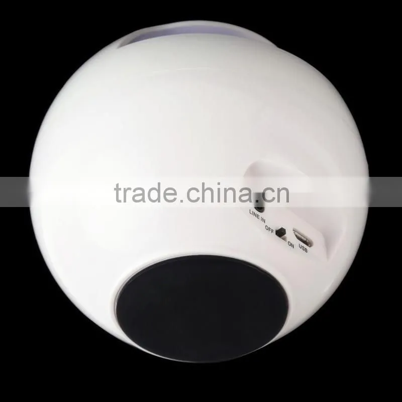 High class wireless bluetooth LED ball speaker with MIC handfree function
