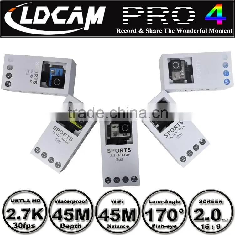 Big discounts!!! LDCAM PRO4 Ultra HD 2.7K/4K Video 170 degrees Wide Angle Sports action Cam 2-inch Screen 1080p 60fps