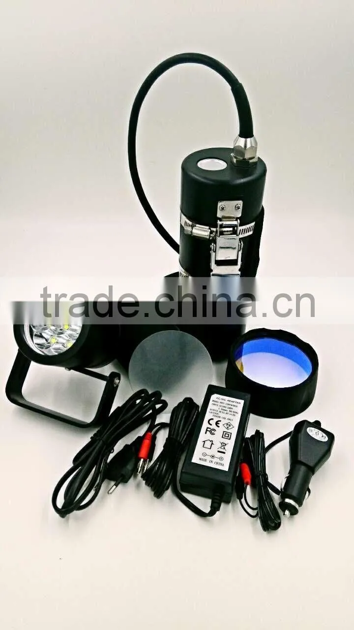 the msot powerful caving diving light,canister diving light,200meters waterproof,5000lumen,8800mah lion battery pack