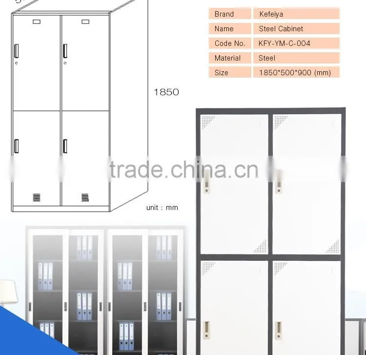double door steel cabinet locker