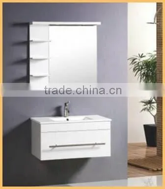 Modern elegant mirrored wall mounted PVC bathroom cabinet RA149