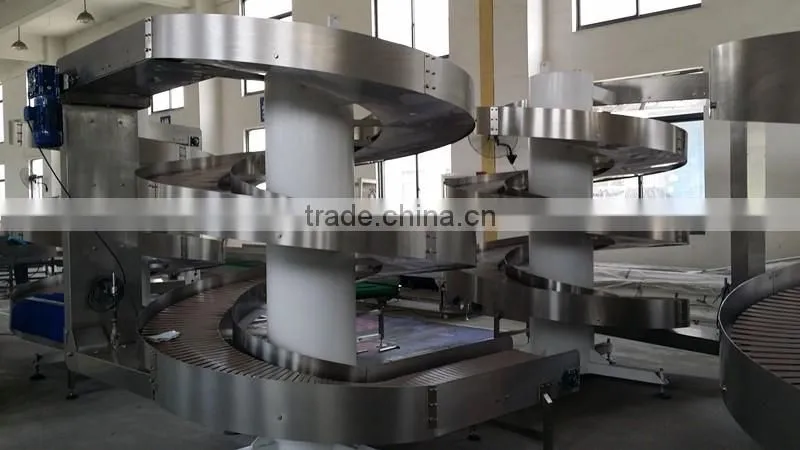 factory customized plastic chain spiral vibrating conveyor