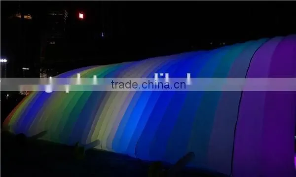 Lighting inflatable tunnel / night run LED inflatable tunnel tent