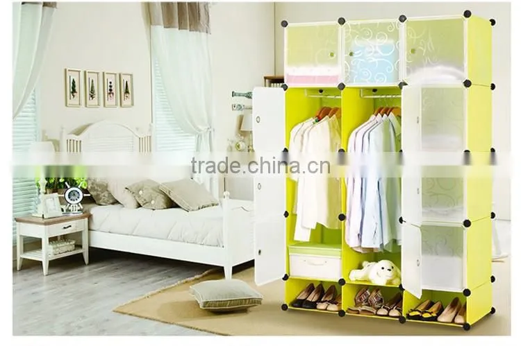 Plastic wardrobe cabinet used cloths