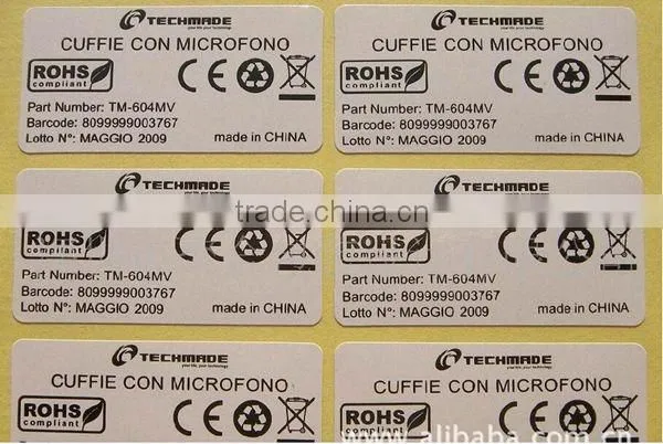 long hold time double layer blank sticker label printing