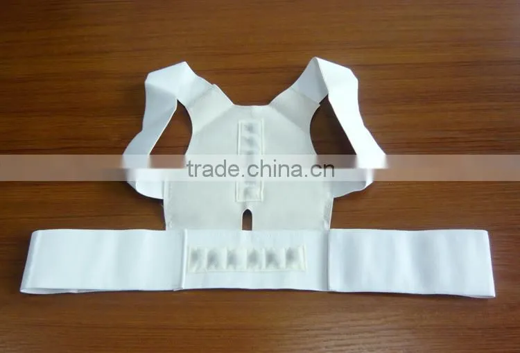 Five size and two colors available magnetic back support correction belt for good posture