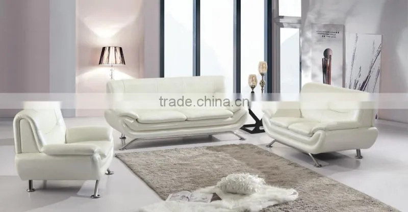 2015 Modern Furniture leather corner sofa with movable headrest