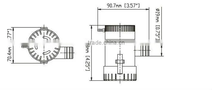 DC 12V 350GPH Submersible Bilge Pumps Water Pumps