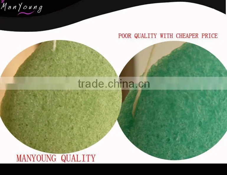 Heart shap charcoal konjac sponge
