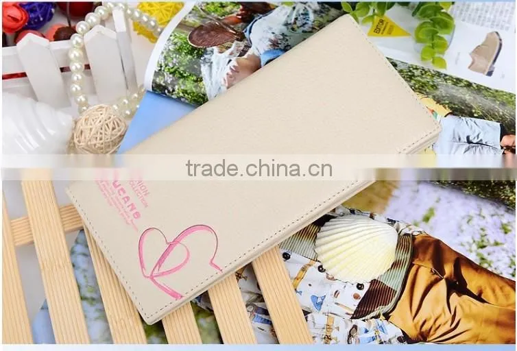 Nice pu leather women wallets with card holder