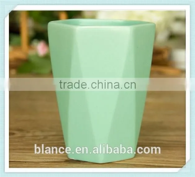 ceramic rhombus mug angular polyhedron design cup