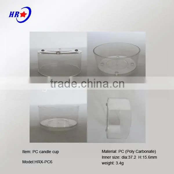HRX-PC 6 WHITE CANDLE CONTAINER OF CHINA