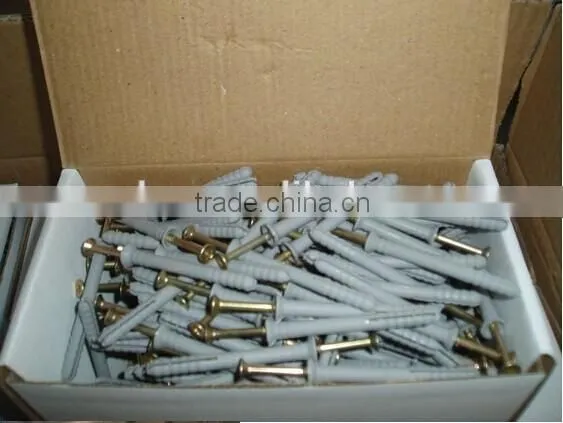made in china plastic anchor with nail
