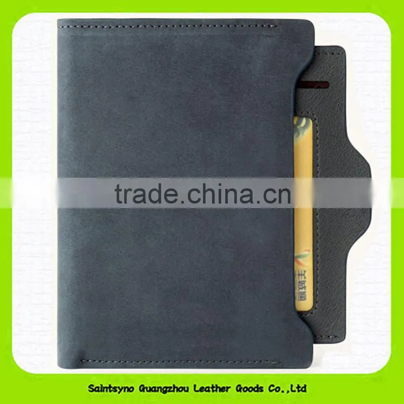 15642 Bifold genuine leather mens wallets RFID blocking leather wallet for men