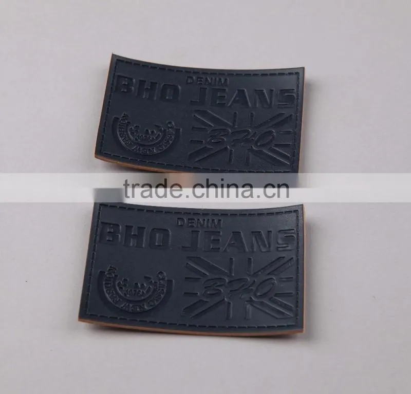 High Quality PU Faux Deobssed Label